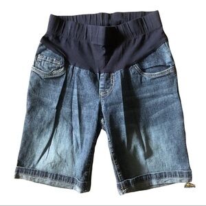 - Beautiful Women’s Crossover Maternity Summer Jean Bleu Short Size Small